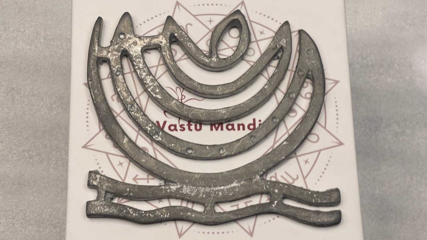 Customer photo review of Zinc Plain Helix – Vastu Remedy for North-East Toilet, Cut & Missing Corner Correction | Directional Balance | 4 Inch & 6 Inch