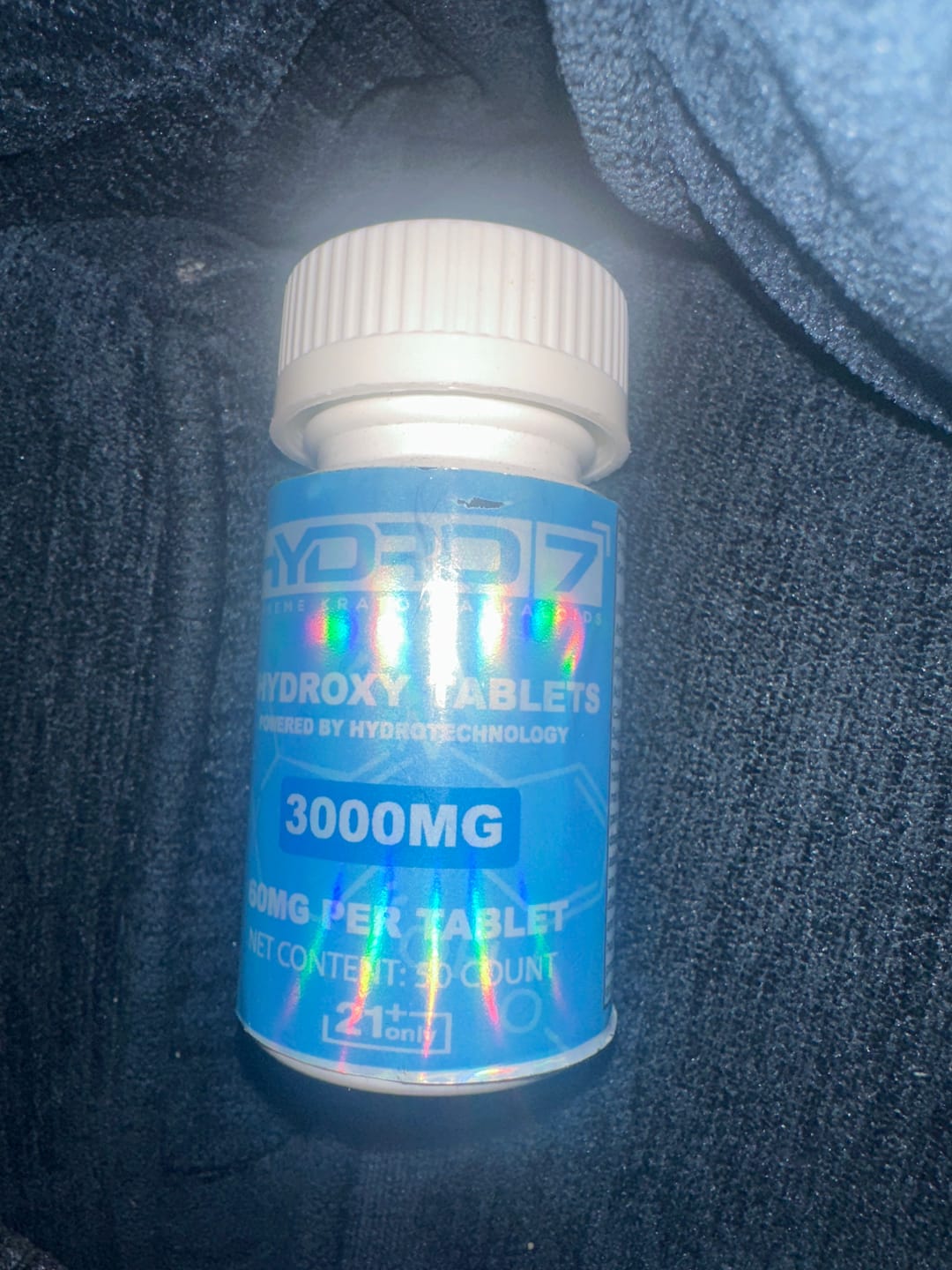 Customer photo review of 7-Hydroxy Tablets - 60MG (50 Count) 3000MG