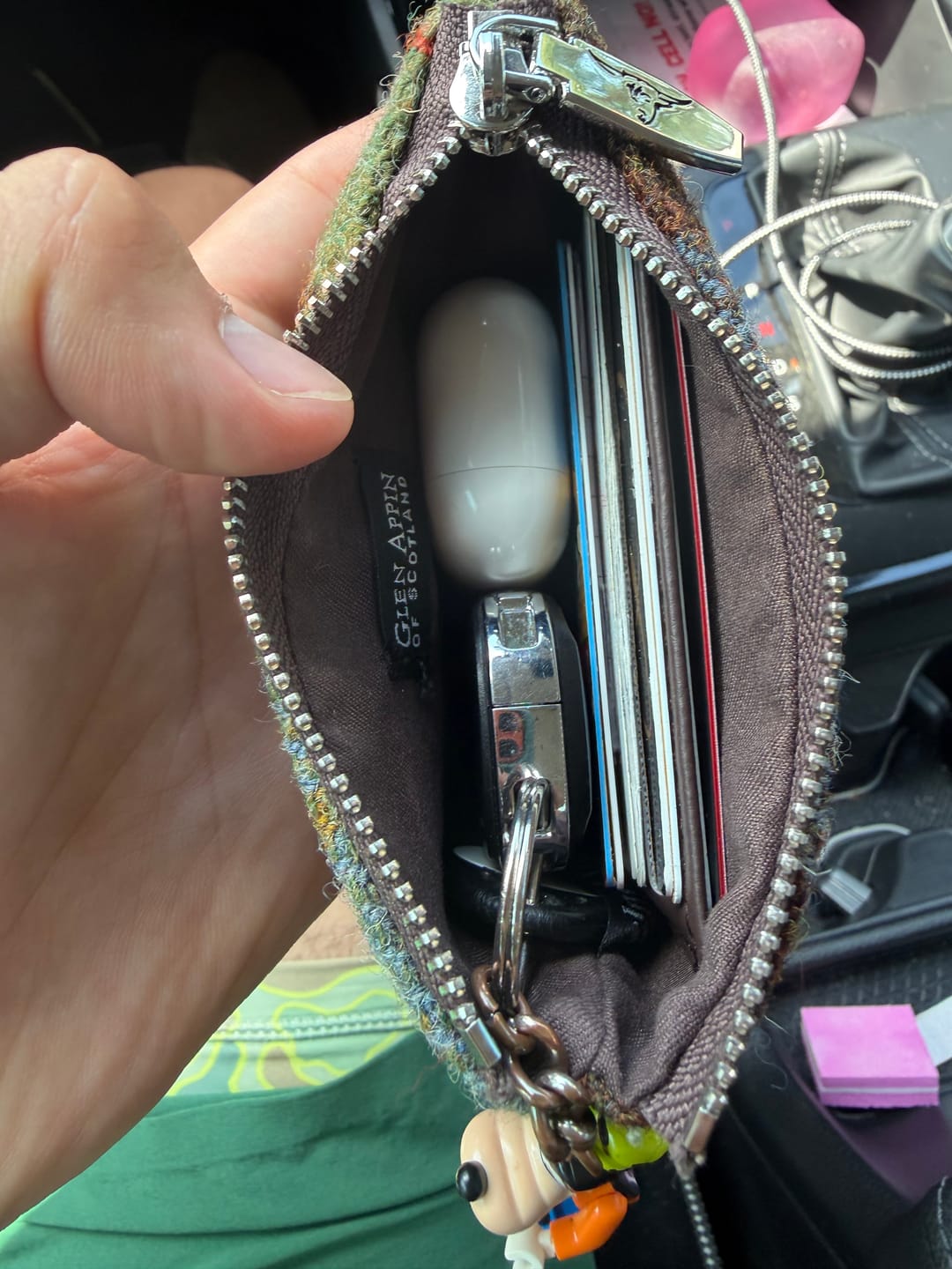 Customer photo review of Harris Tweed 'Eriskay' Small Zip Pouch