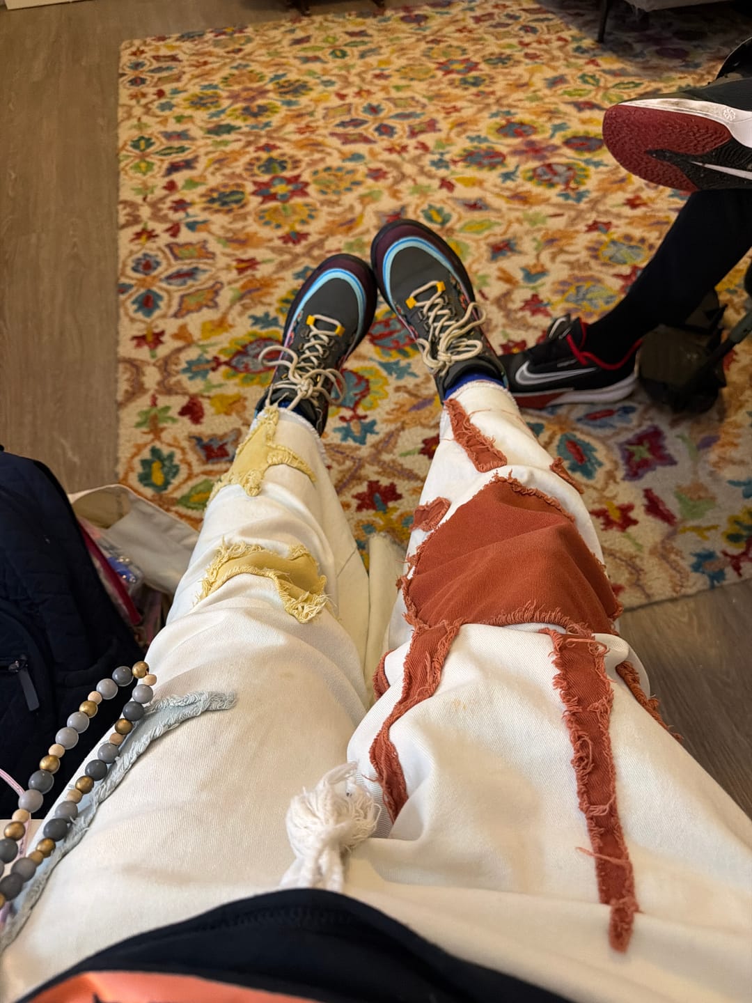 Customer photo review of Summer Solstice Patch Wide Leg Pants