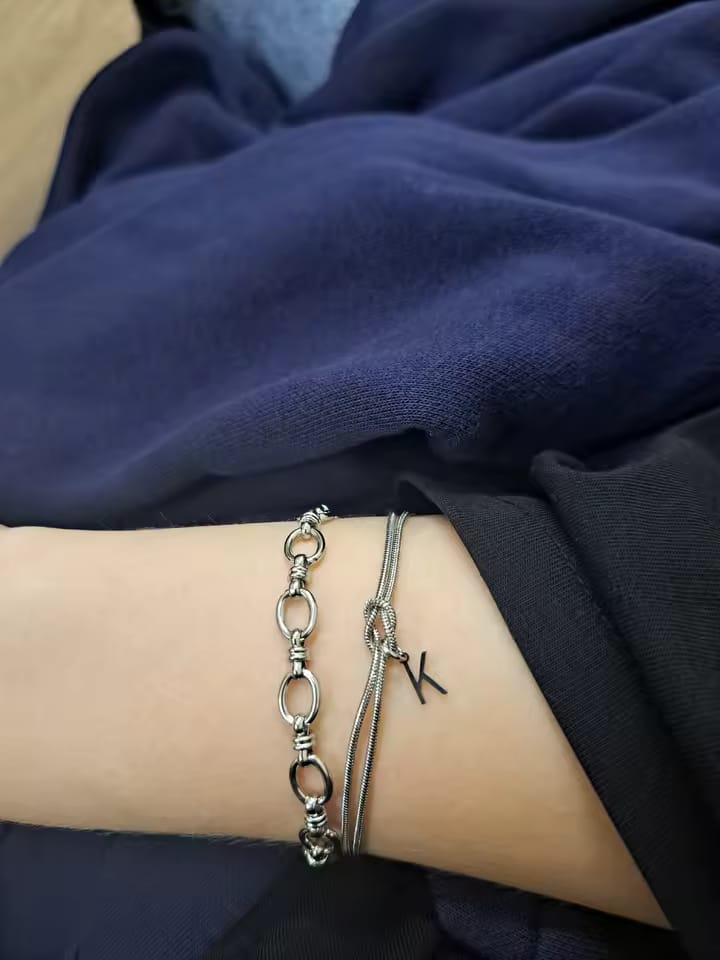 Customer photo review of Forever Entwined Initial Bracelet