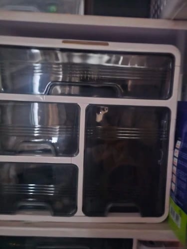 Customer photo review of Drawer Medicine Storage Box - Layered Family Medicine Organizer with Large Capacity