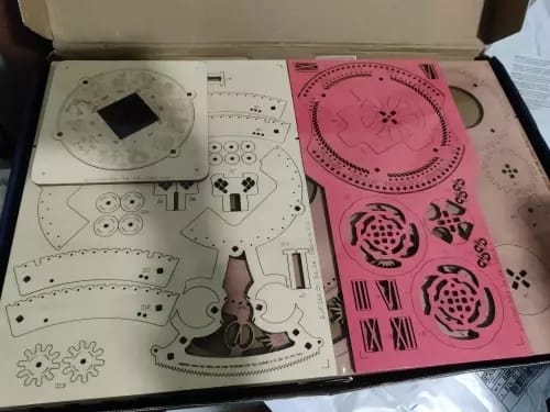 Customer photo review of ROKR Zodiac Wall Clock Mechanical Time Art Engine