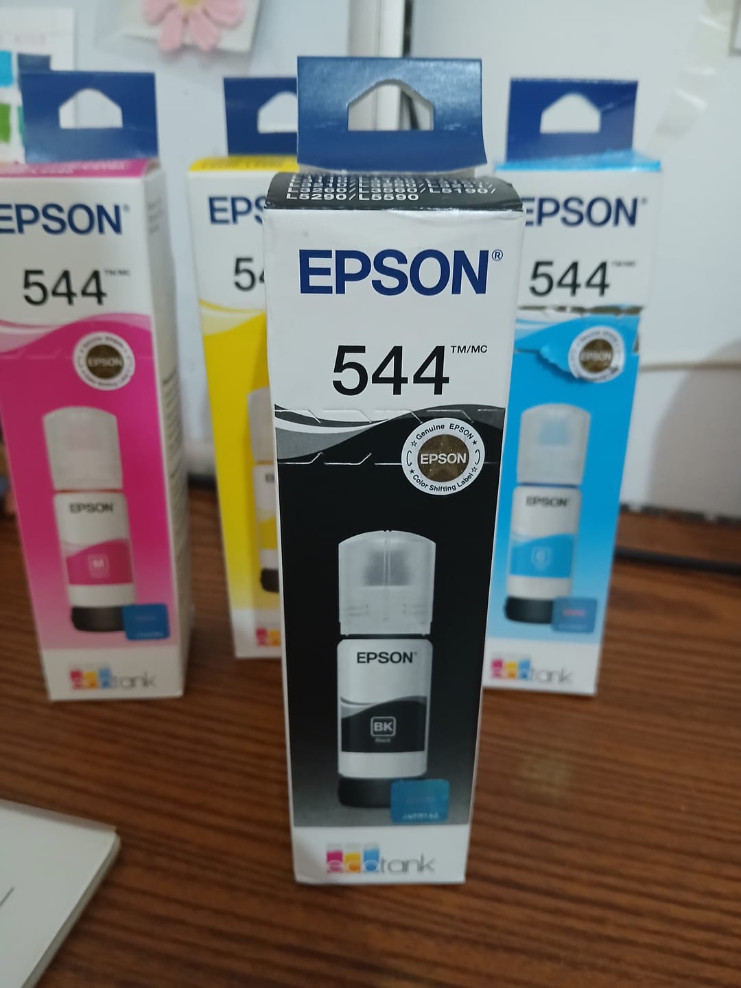 Customer photo review of Botella de Tinta Epson 544 Negro