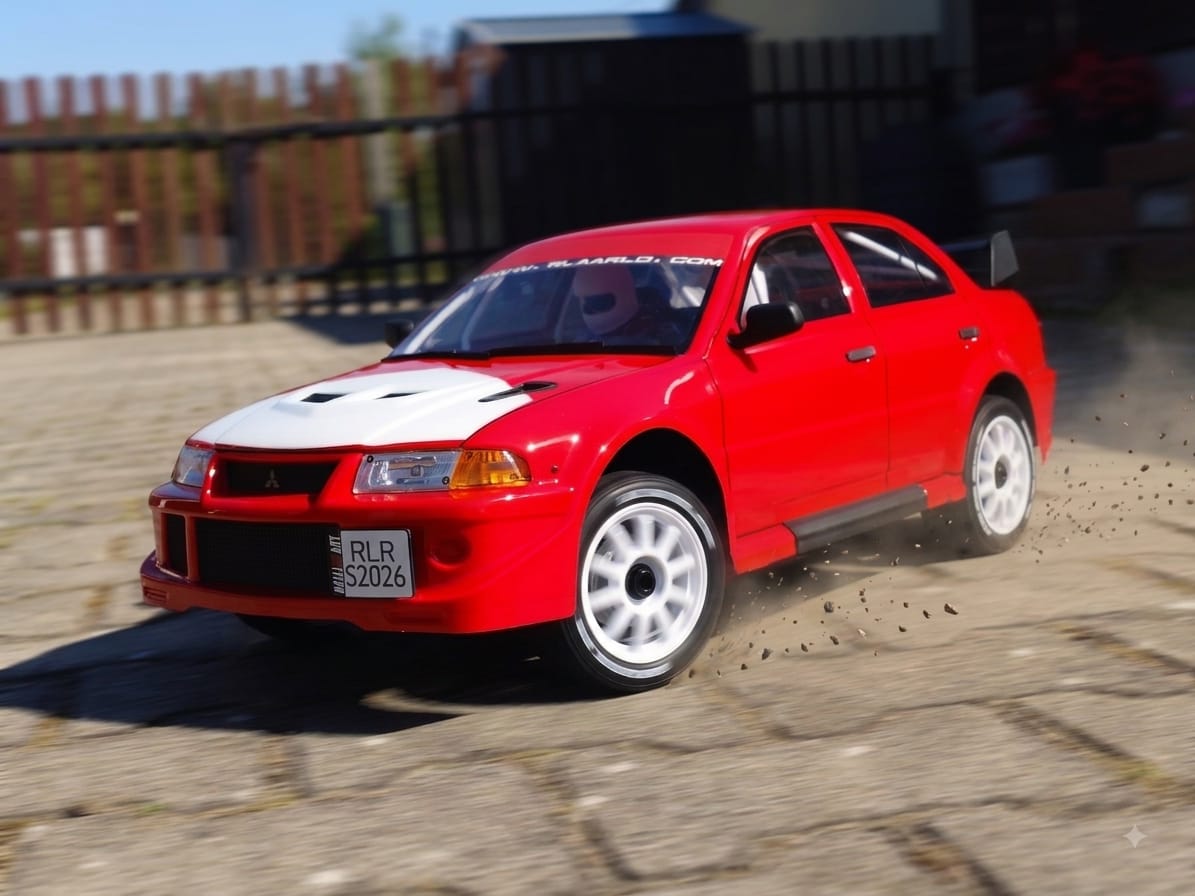 Customer photo review of Mitsubishi EVO 6.5 TME Licensed 1/7 Brushless RTR RC Rally Car | SLEVO-07