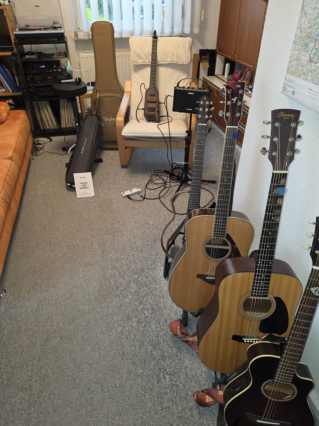 Customer photo review of Donner HUSH X Kopflose Bauweise E‑Gitarre