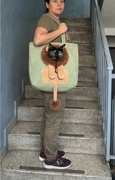Customer photo review of Bolso Transportín para Mascotas Transpirable, Cómodo y Ligero