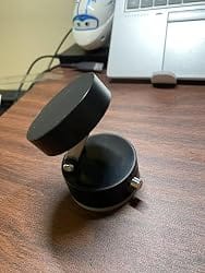 Customer photo review of Foldable Vacuum Suction Cup Phone Holder – Double-Sided Magnetic Desk Stand for iPhone & Android