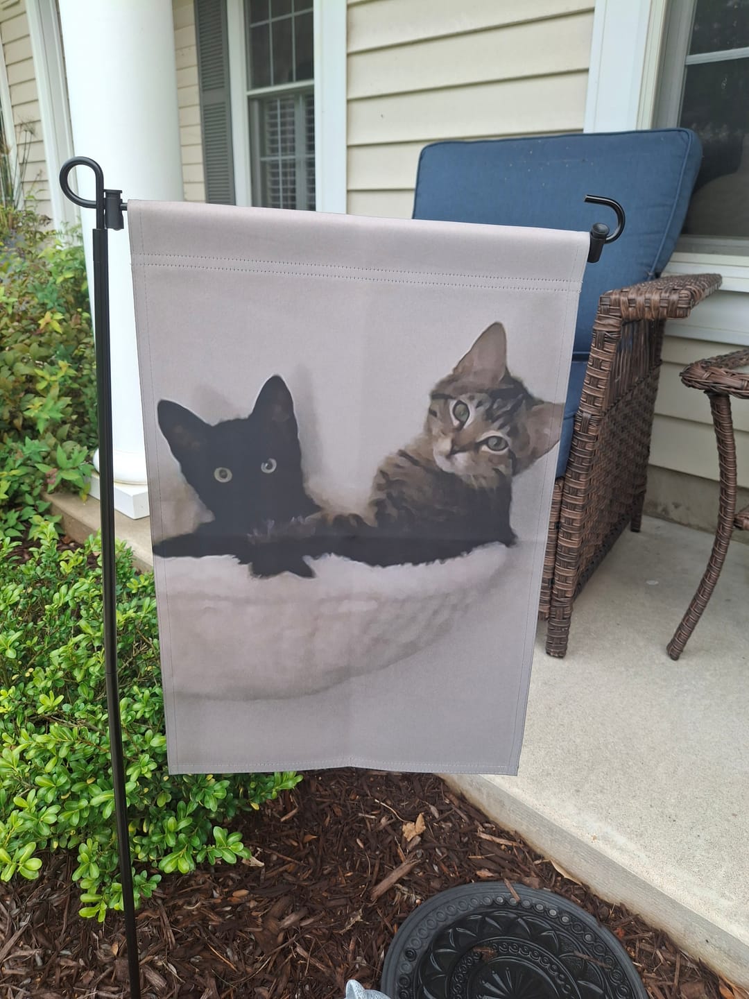 Customer photo review of Your Photo - Personalized Garden Flag
