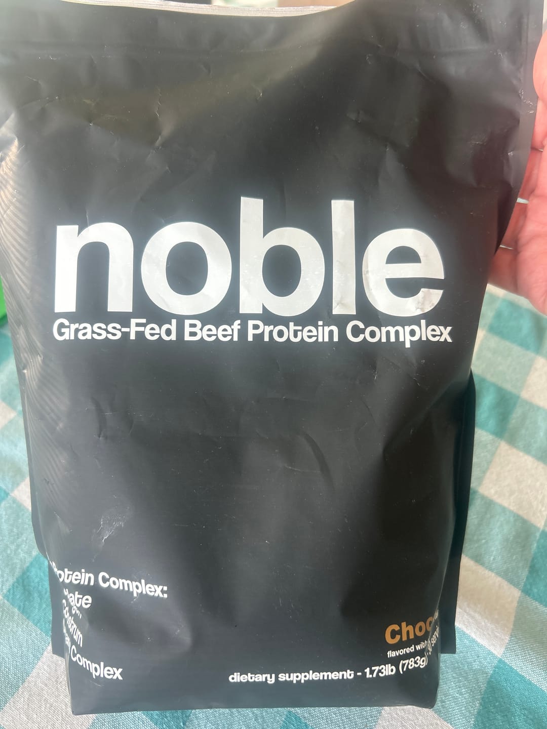 Customer photo review of Noble All-in-One Protein: Chocolate
