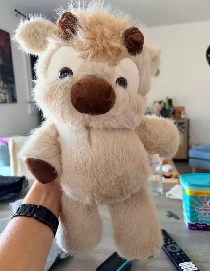 Customer photo review of Salla-Gör Hareketli Peluş - Beyaz İnek