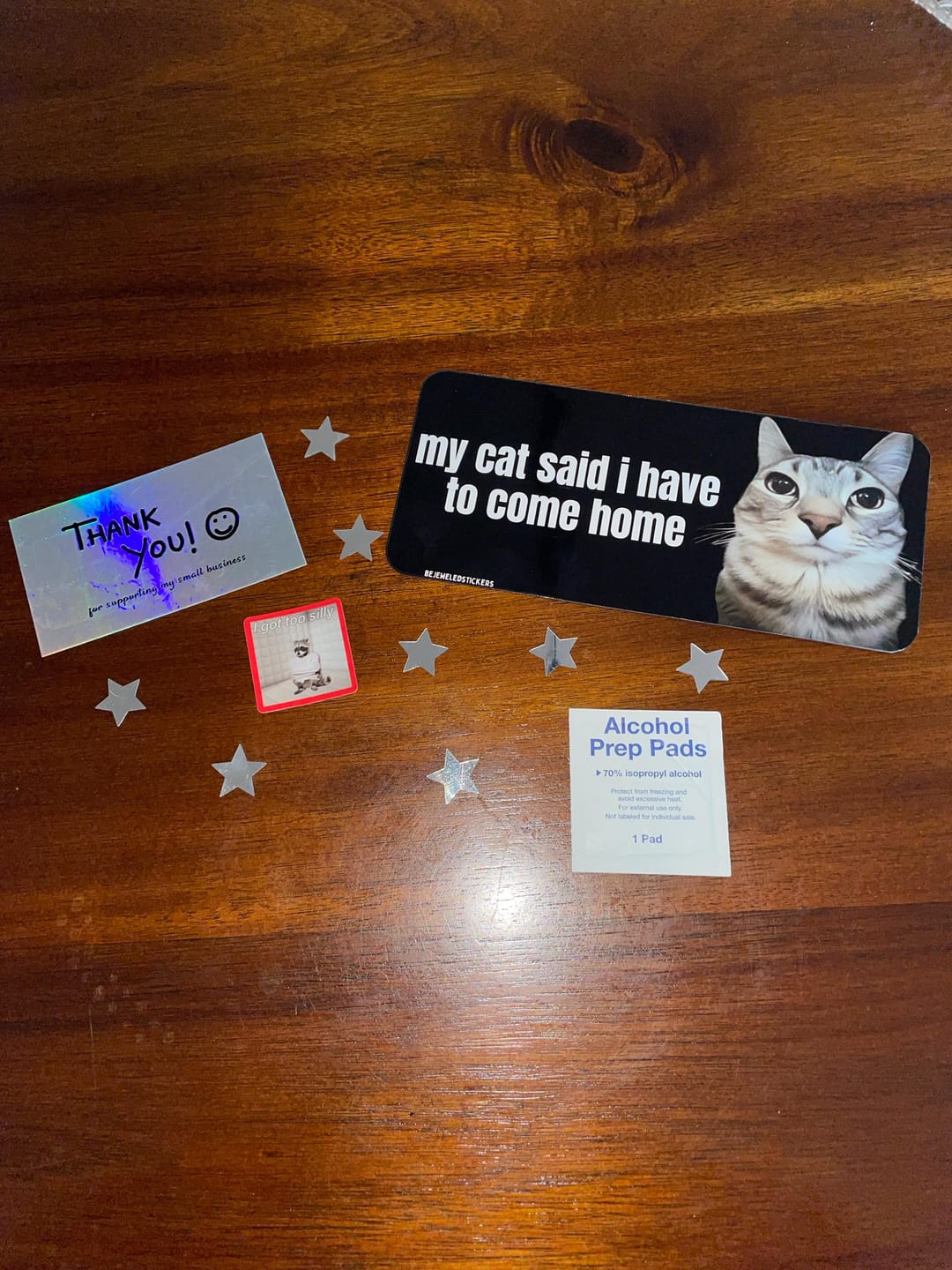 Customer photo review of my cat said i have to come home / customizable text