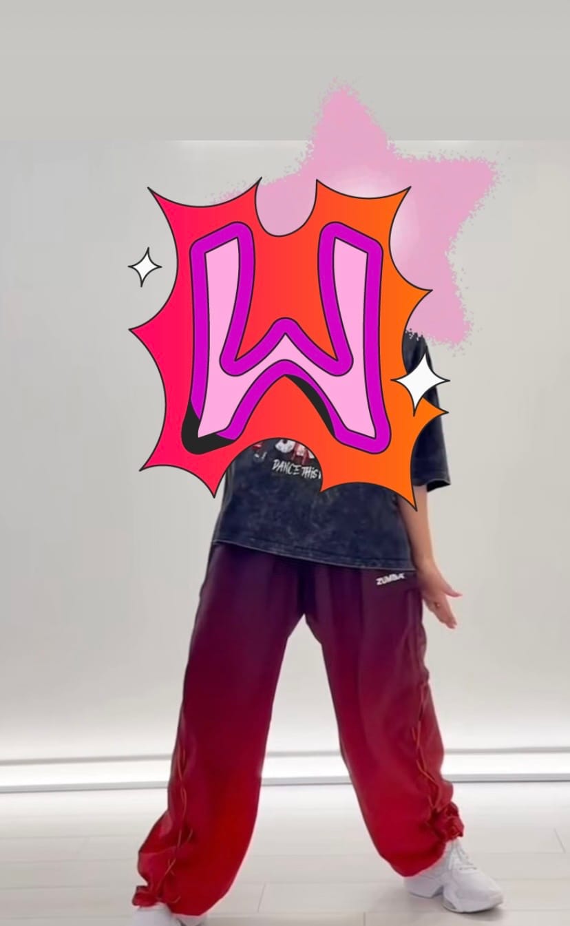 Customer photo review of Rock 'n' Roll High Waisted Woven Pants