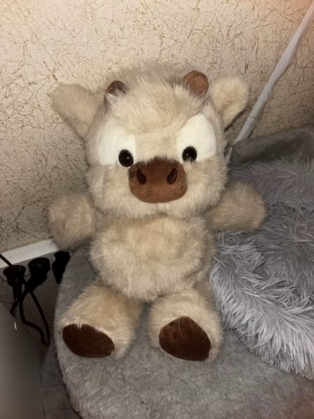 Customer photo review of Salla-Gör Hareketli Peluş - Beyaz İnek