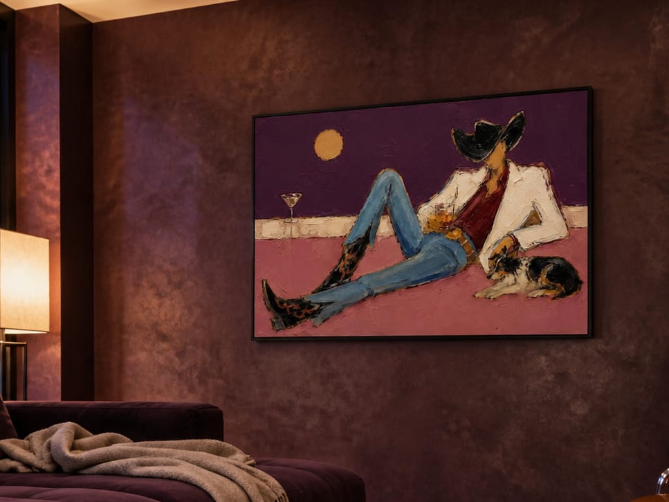Customer photo review of Western Pop Art｜Violet Sundown