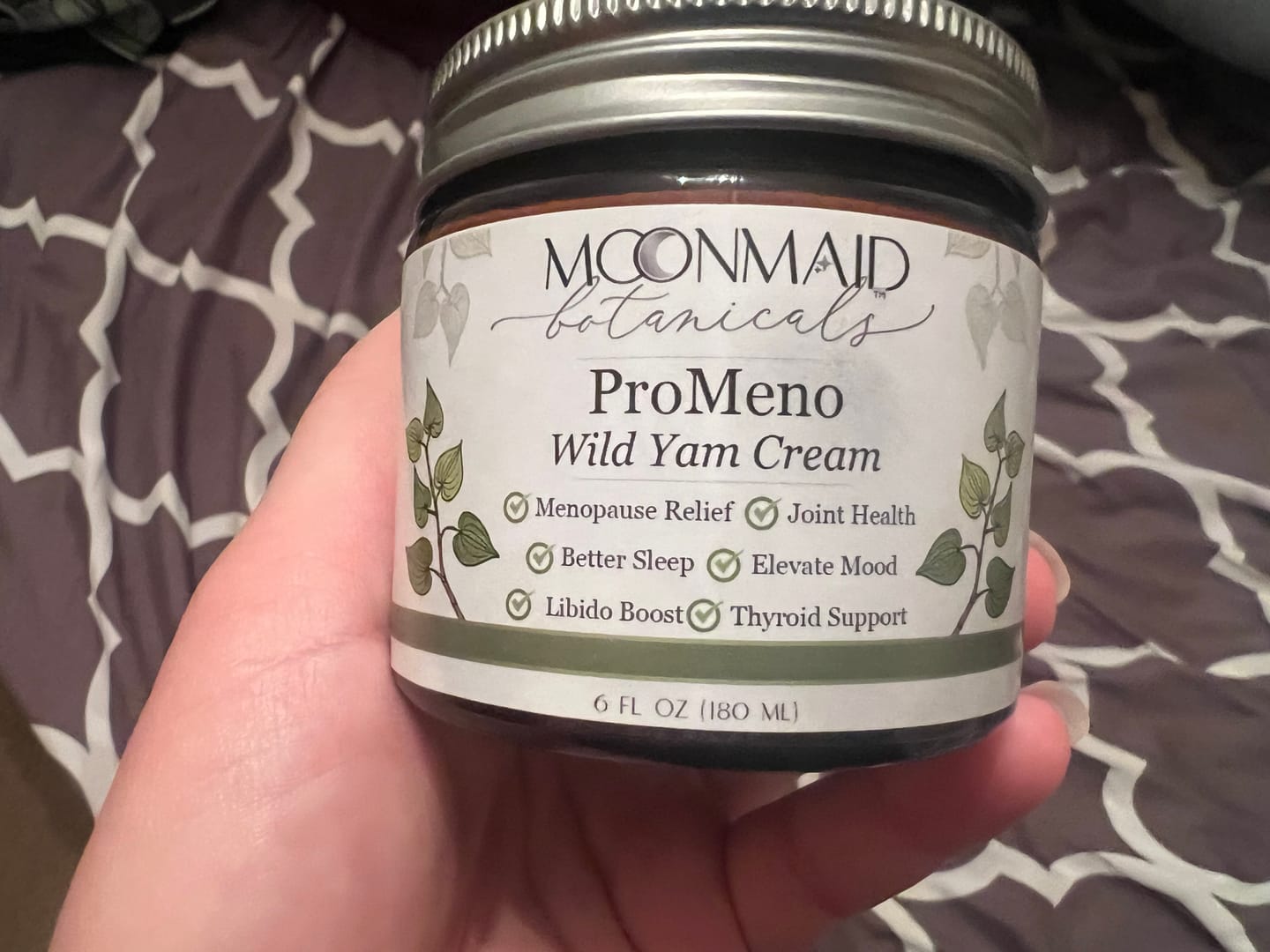 Customer photo review of ProMeno Women's Wild Yam Cream (6oz)