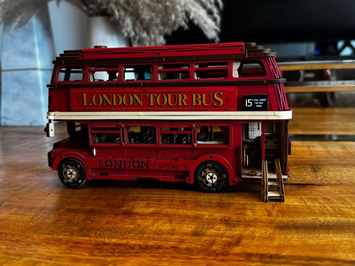 Customer photo review of Rolife London Tour Bus 3D Wooden Puzzle