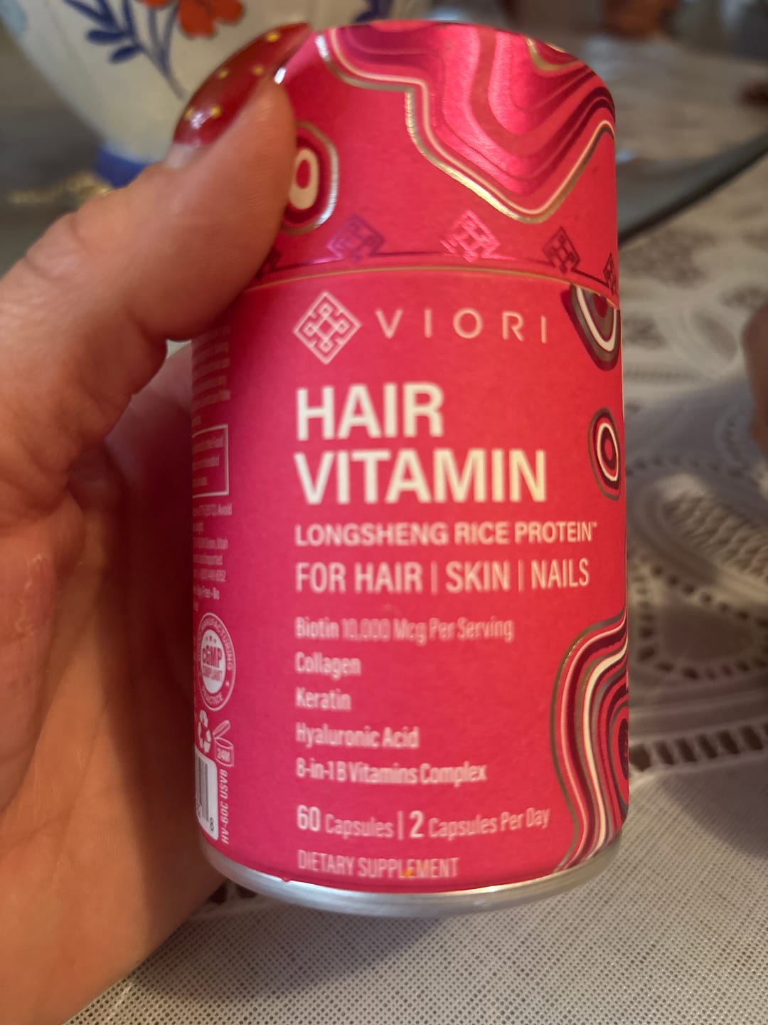 Customer photo review of Hair Beauty Vitamin™ – 30-Day Supply | VIORI