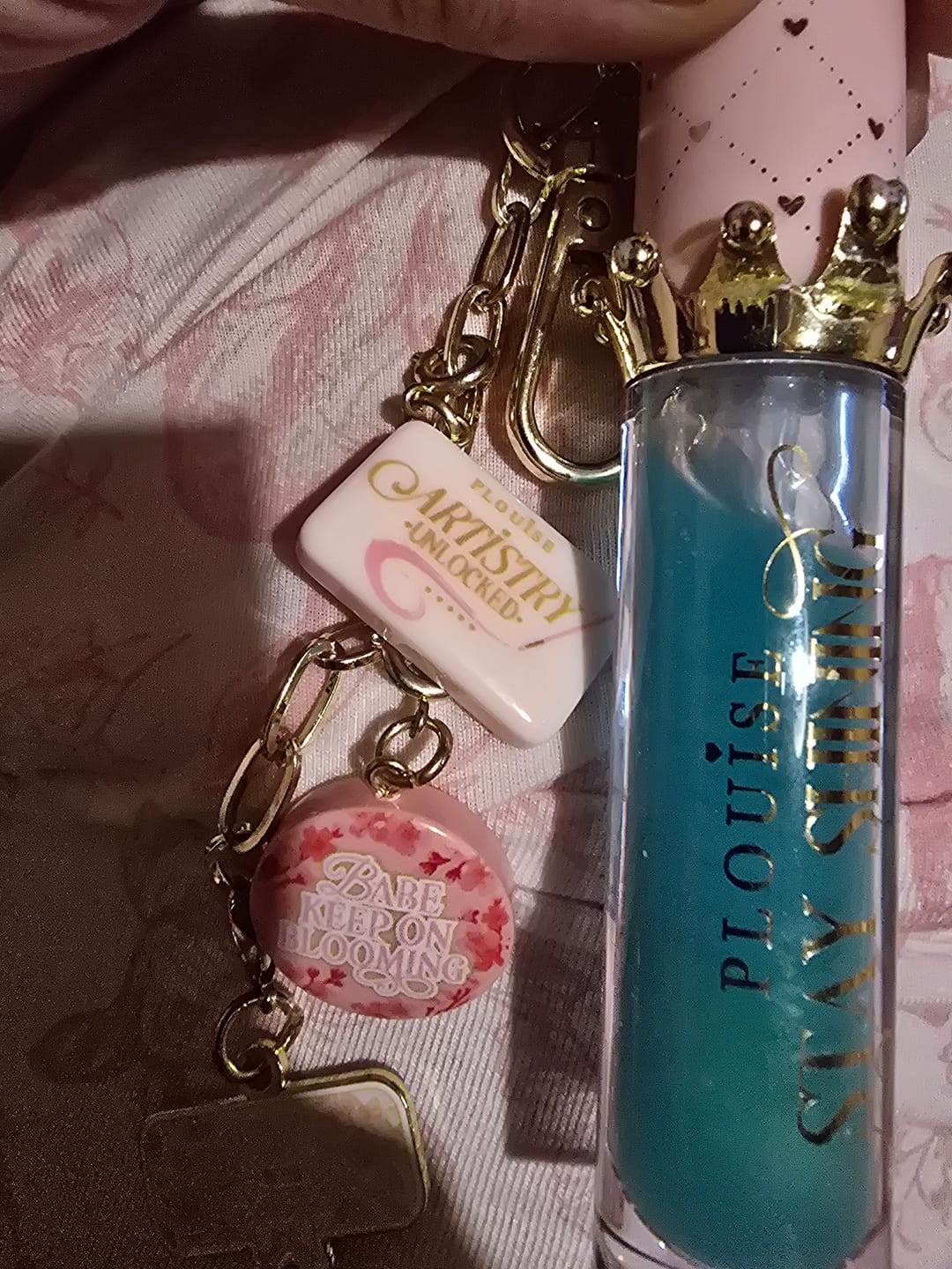 Customer photo review of Personalised Stay Shining Lip Oil