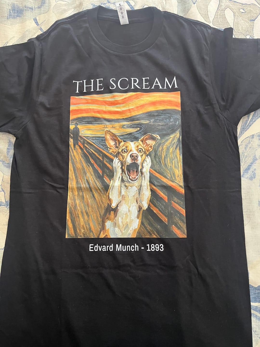 Customer photo review of The Scream - Personalized Dog T-Shirt with Photo