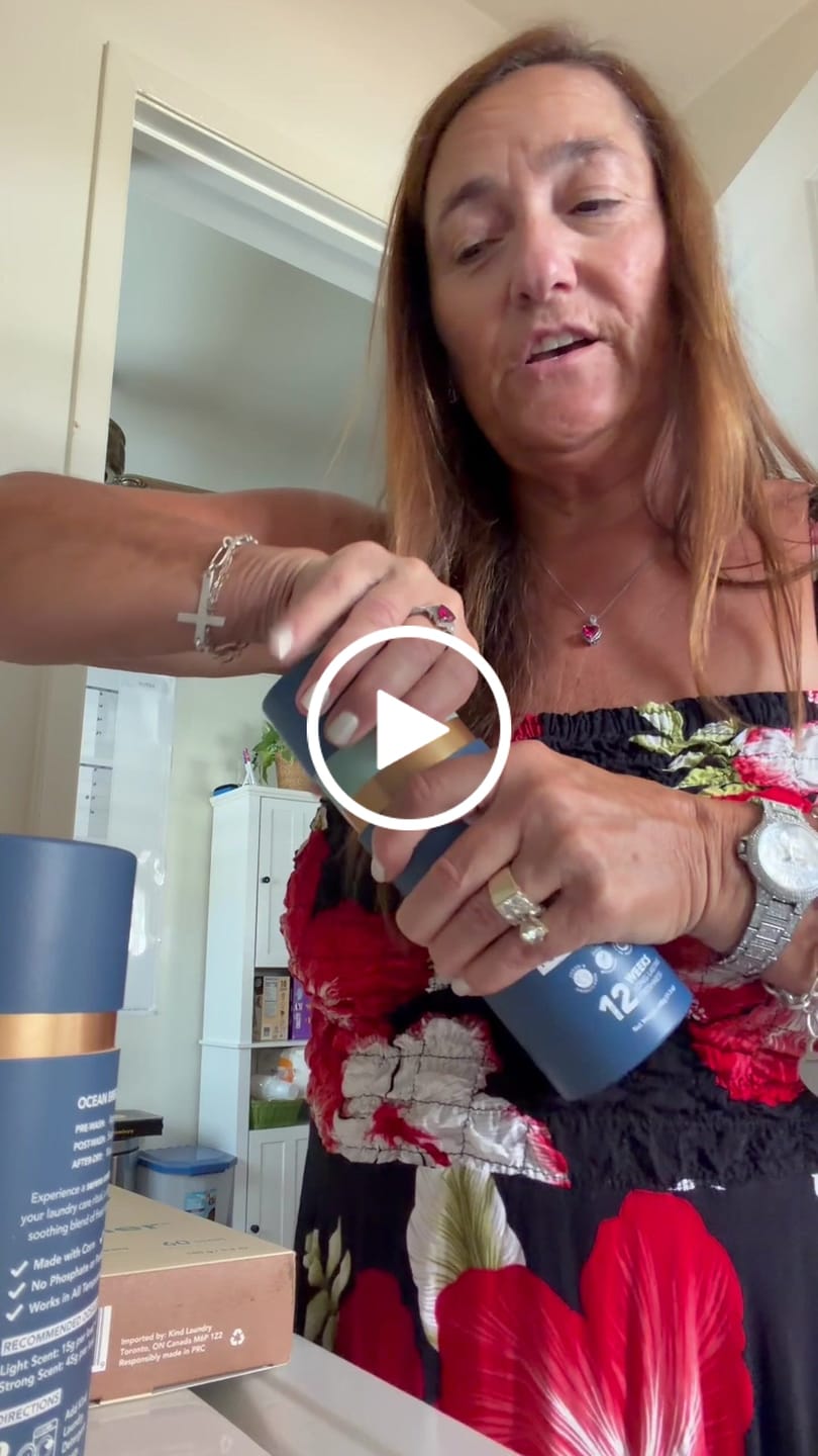 Customer video review of In-Wash Scent Booster