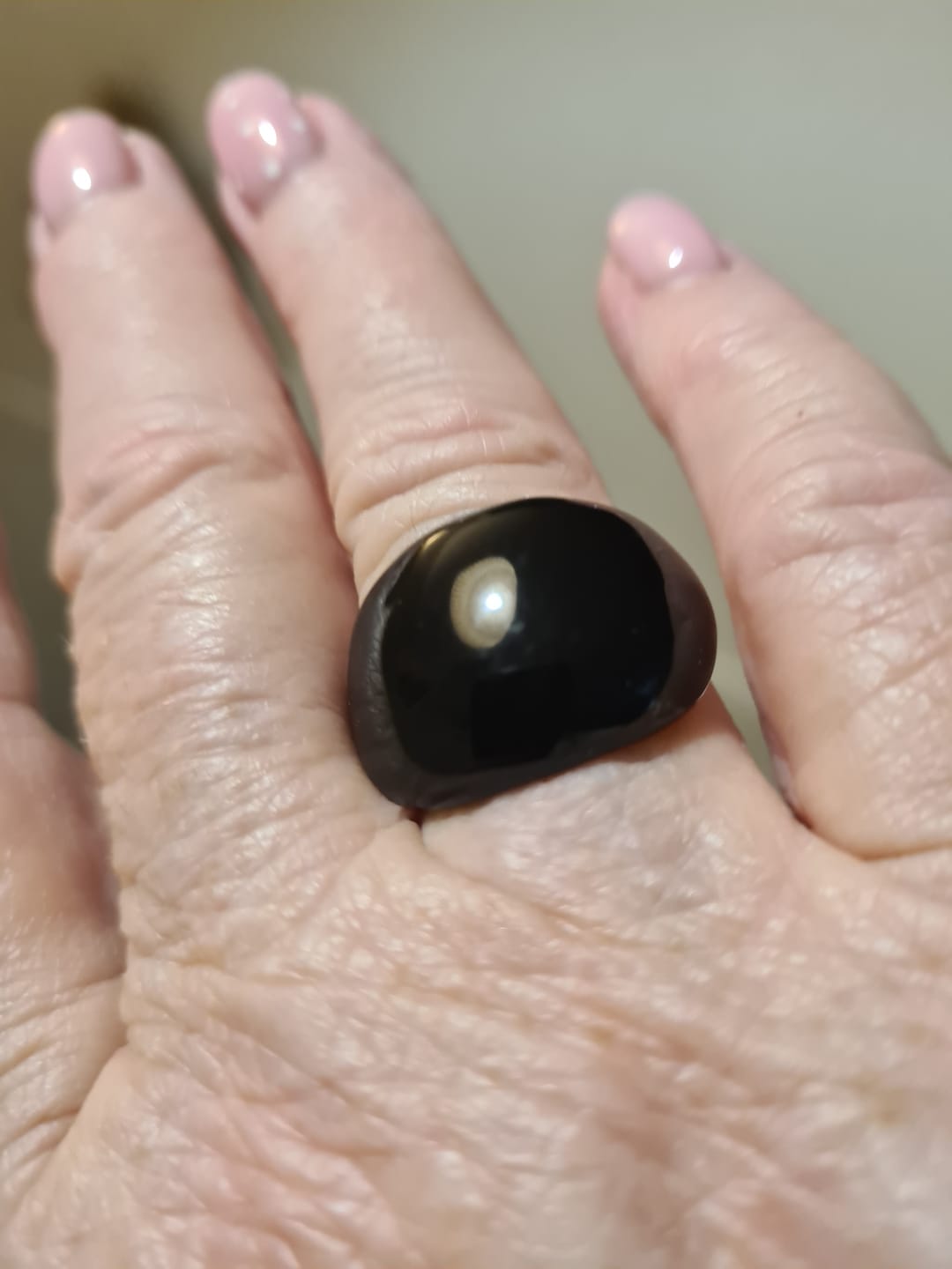 Customer photo review of Lava Drop SS Enamel Ring