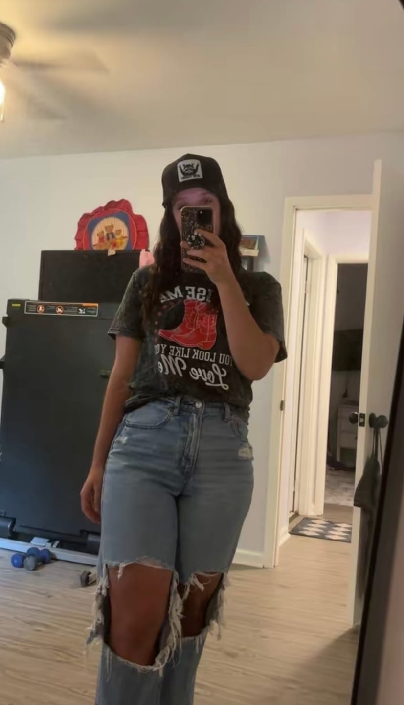 Customer photo review of Stay Trashy Unisex All-Season Hat Baseball Cap