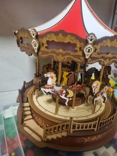 Customer photo review of Rolife Classic Carousel 3D Wooden Puzzle