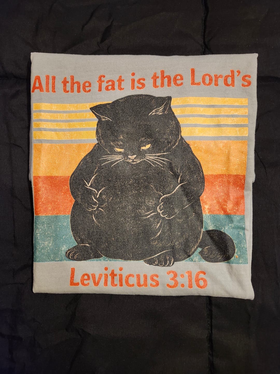 Customer photo review of The Lord's Portion T-Shirt