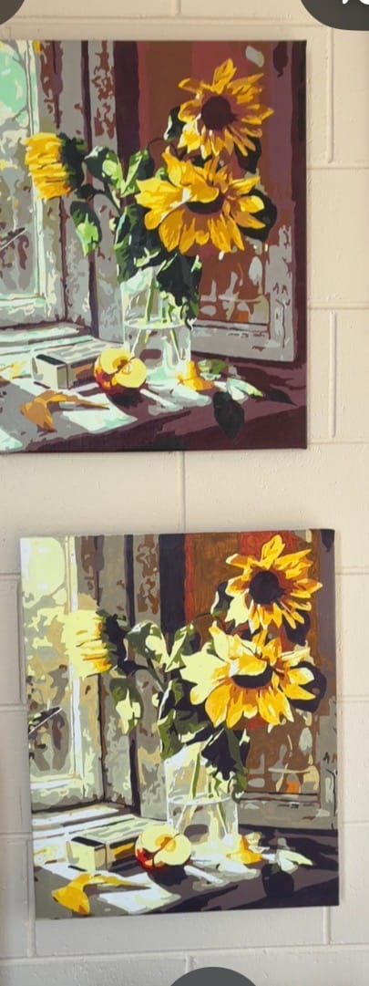 Customer photo review of Sunflowers by the Window