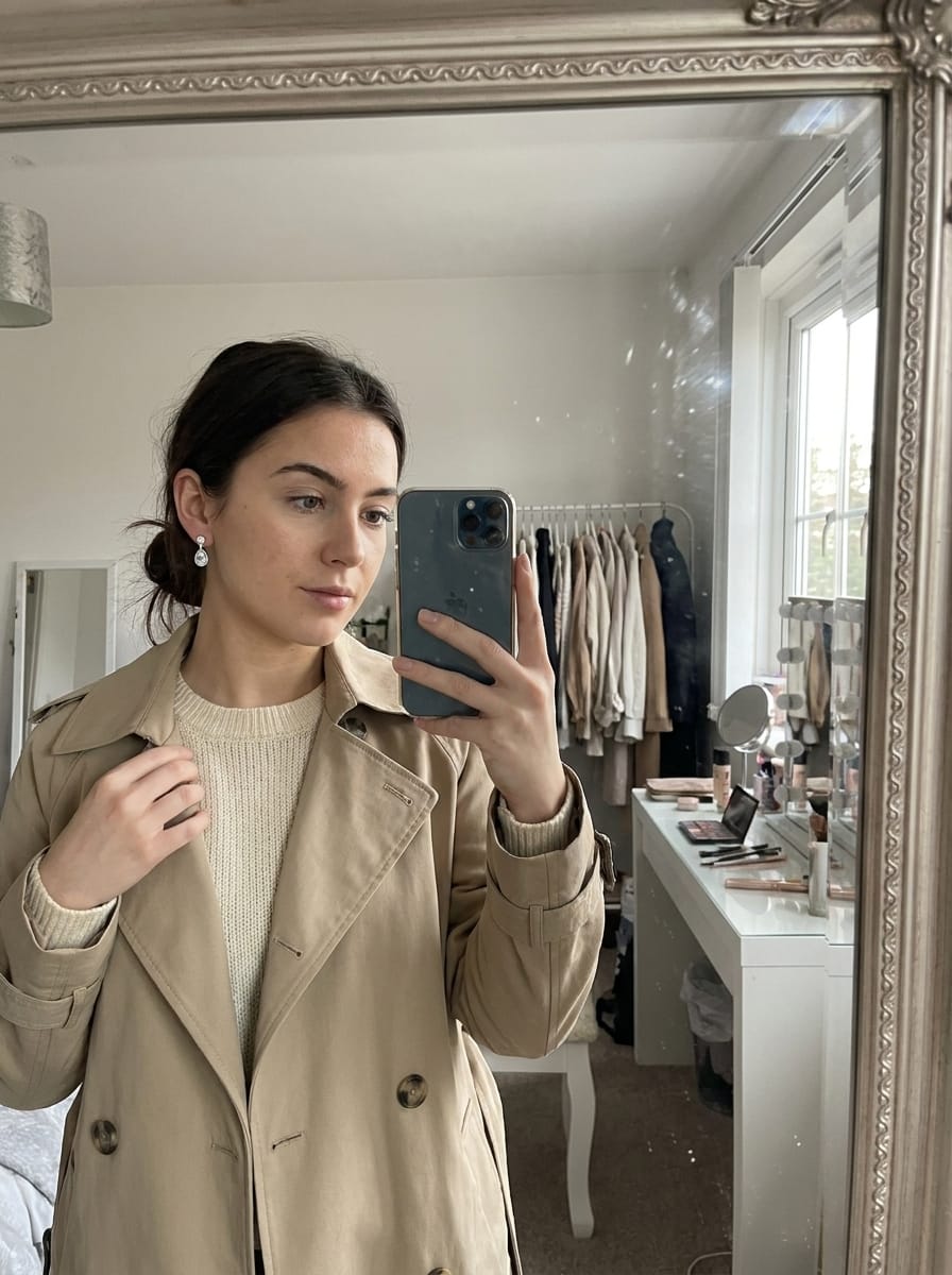 Customer photo review of Celestia Earrings | Pear Moissanite Drop, 925 Silver