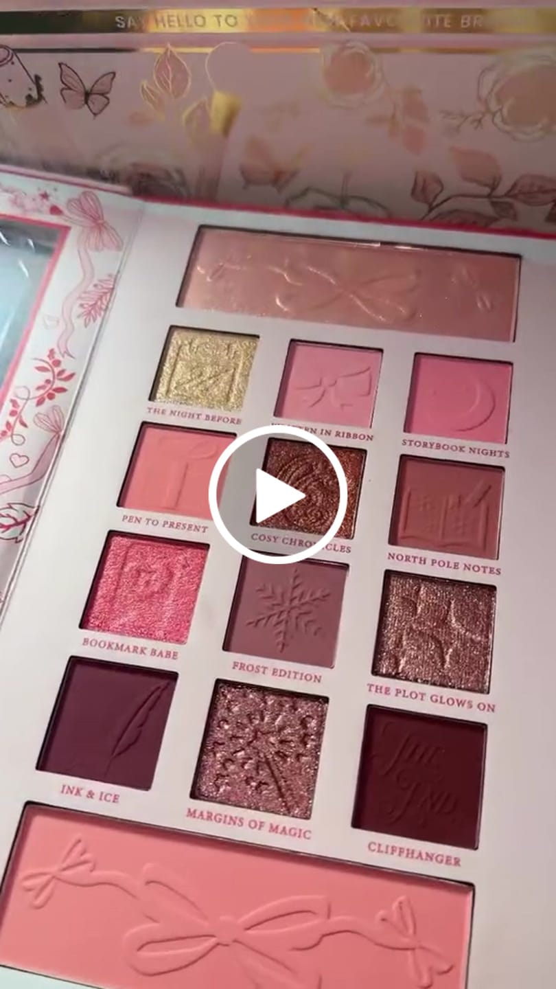 Customer video review of The Cosy Chronicles Face & Eyeshadow Palette