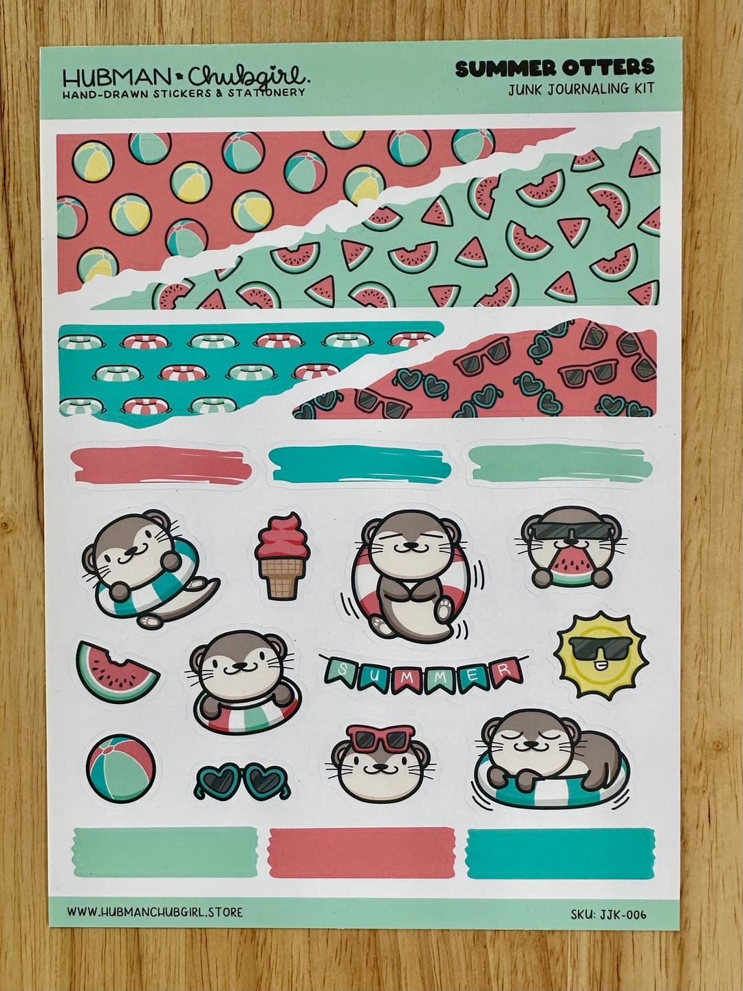 Customer photo review of Summer Otters Junk Journaling Kit