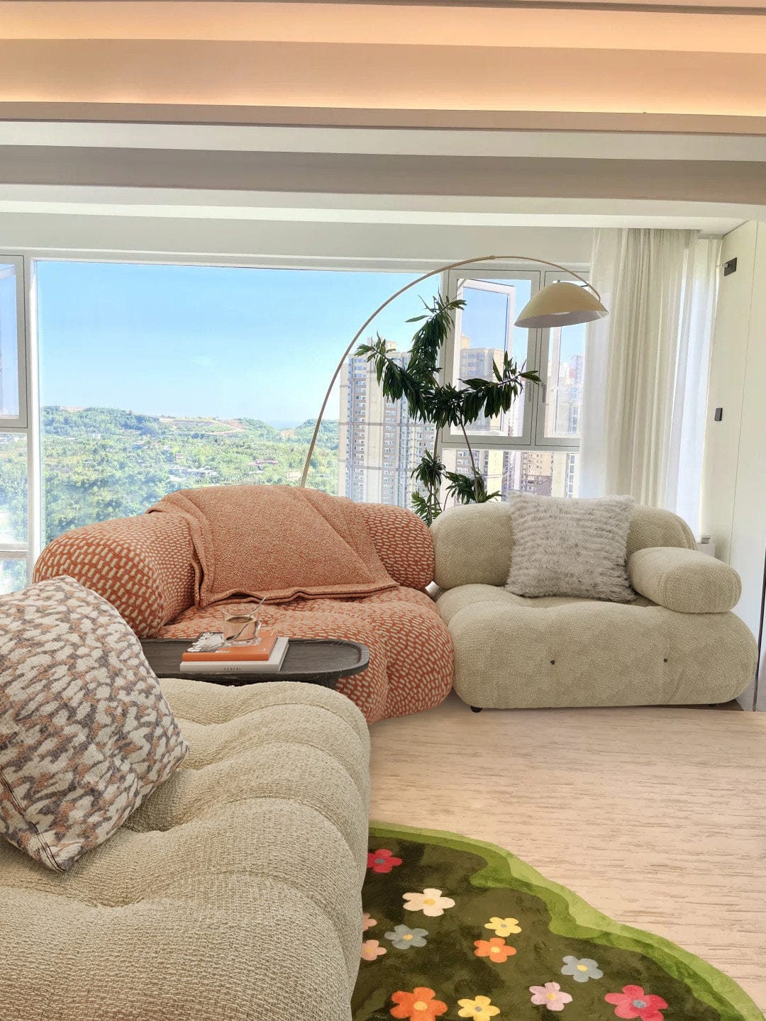 Customer photo review of Hiksnra Sofa Armless Single Module | Vacuum Packed Compression Sofa