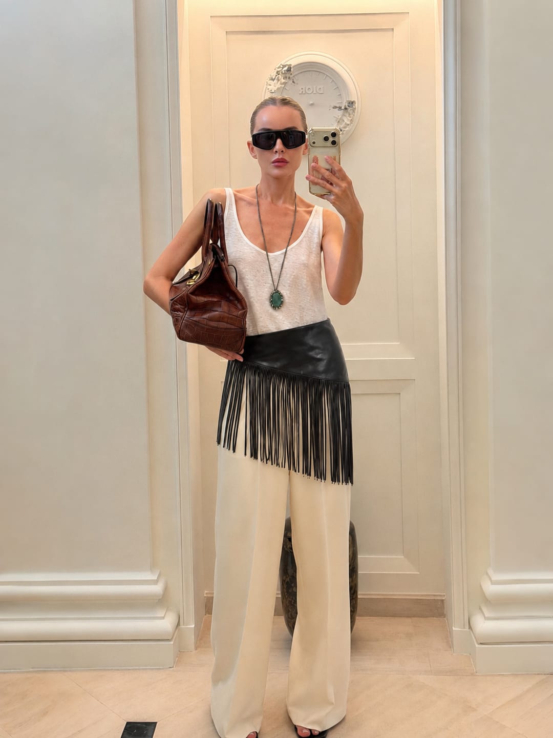 Customer photo review of Inara Fringe Belt