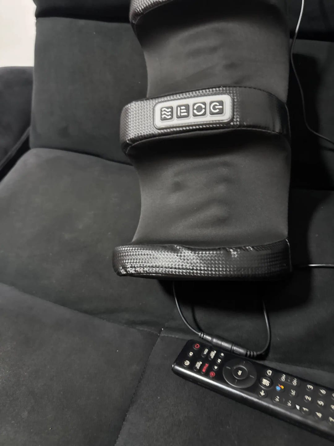 Customer photo review of Electric Shiatsu Foot Massager with Heat