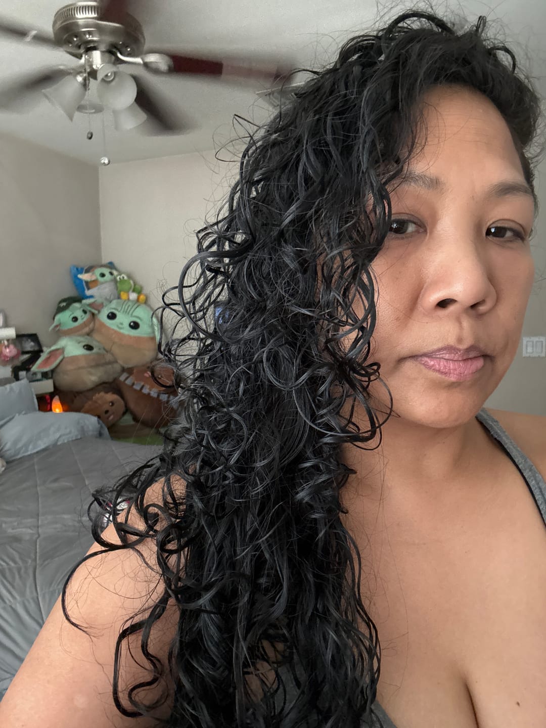 Customer photo review of POLISHED Anti-Frizz Hair Oil