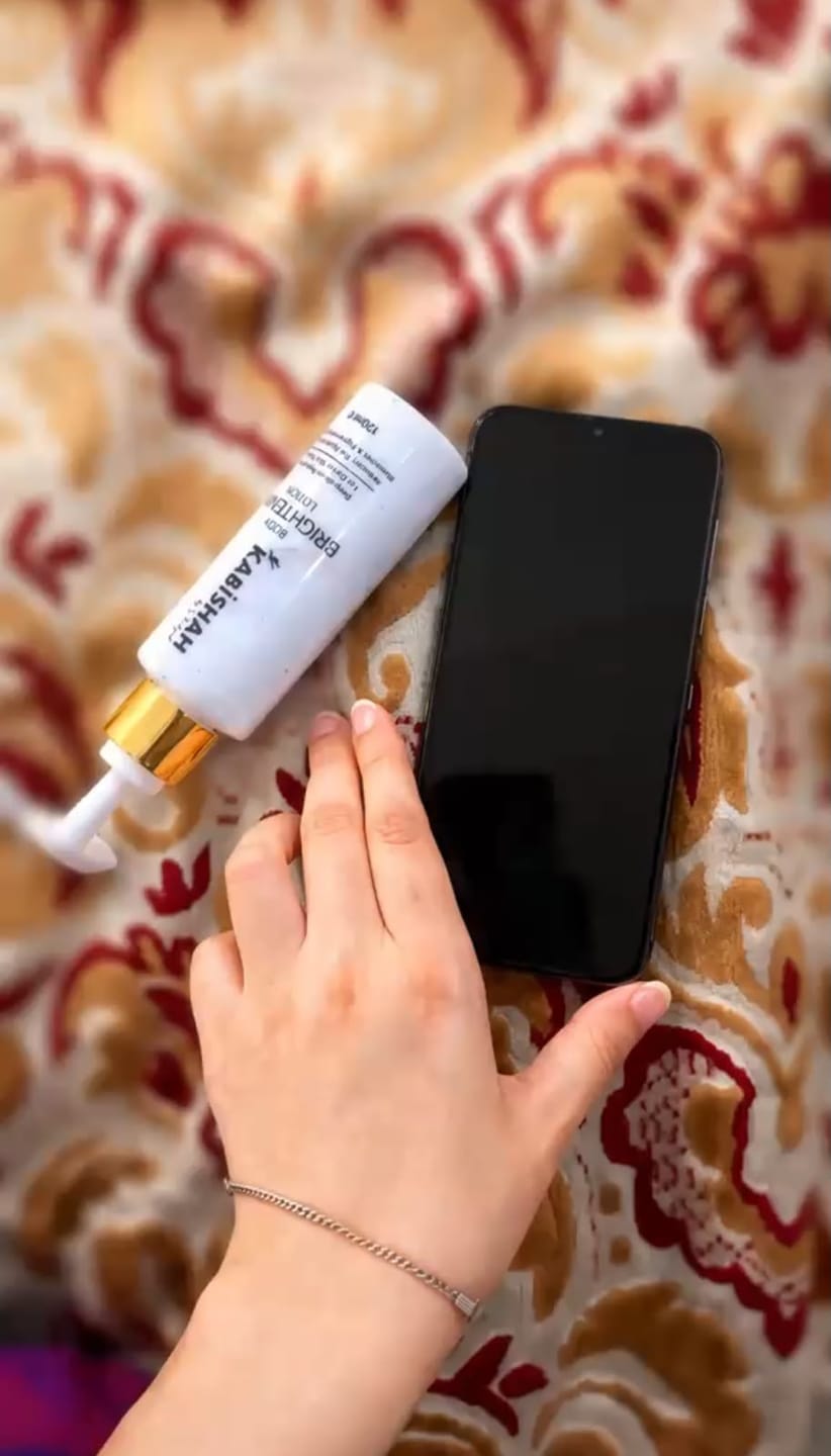 Customer photo review of DazzleSkin Body Hydrating Lotion Double Pack