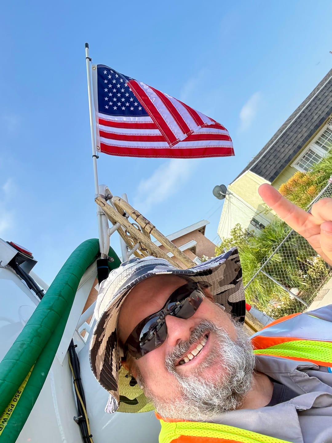 Customer photo review of 16" x 24" Boat Flag Set