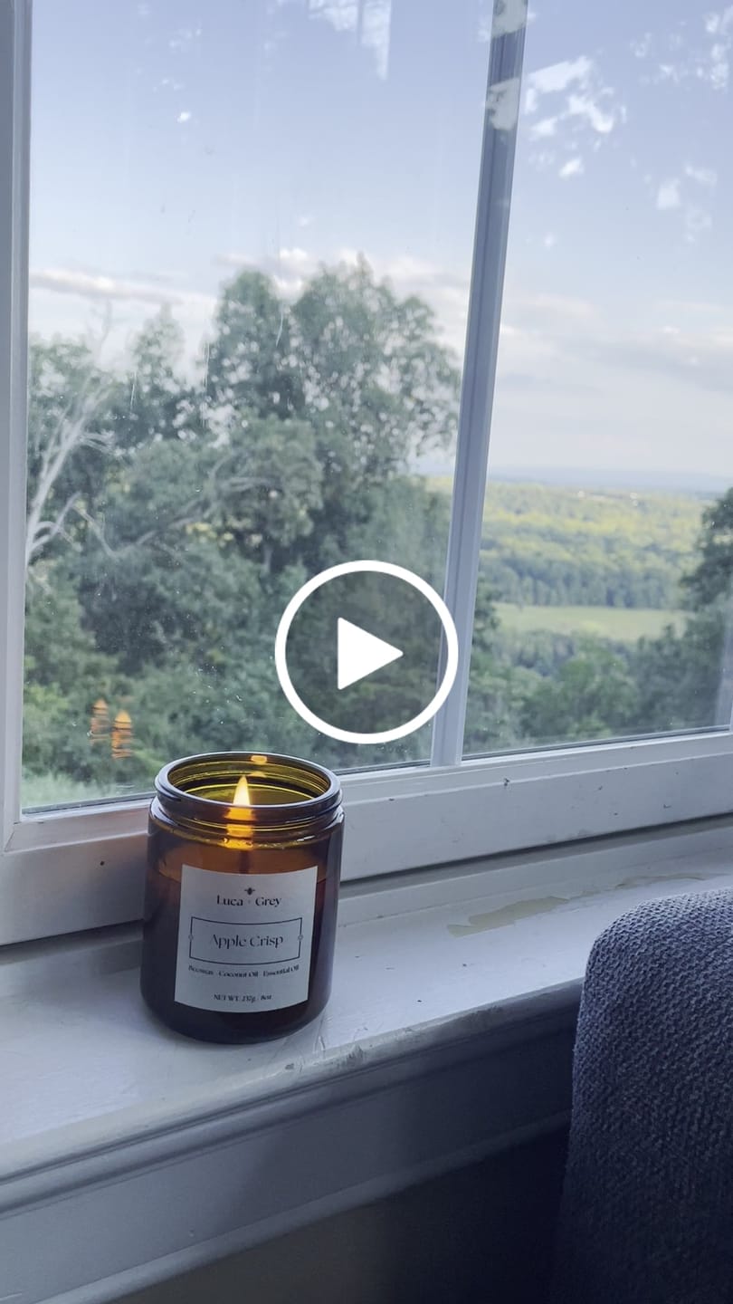 Customer video review of Fall Beeswax Candle Collection