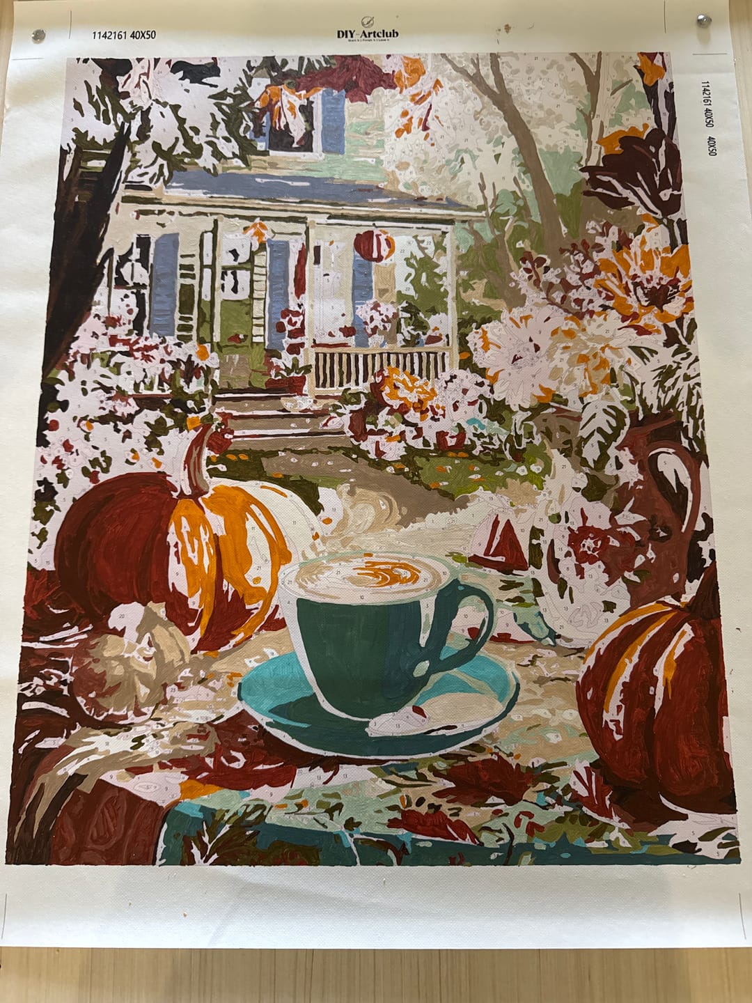 Customer photo review of Halloween morning | Paint by Number