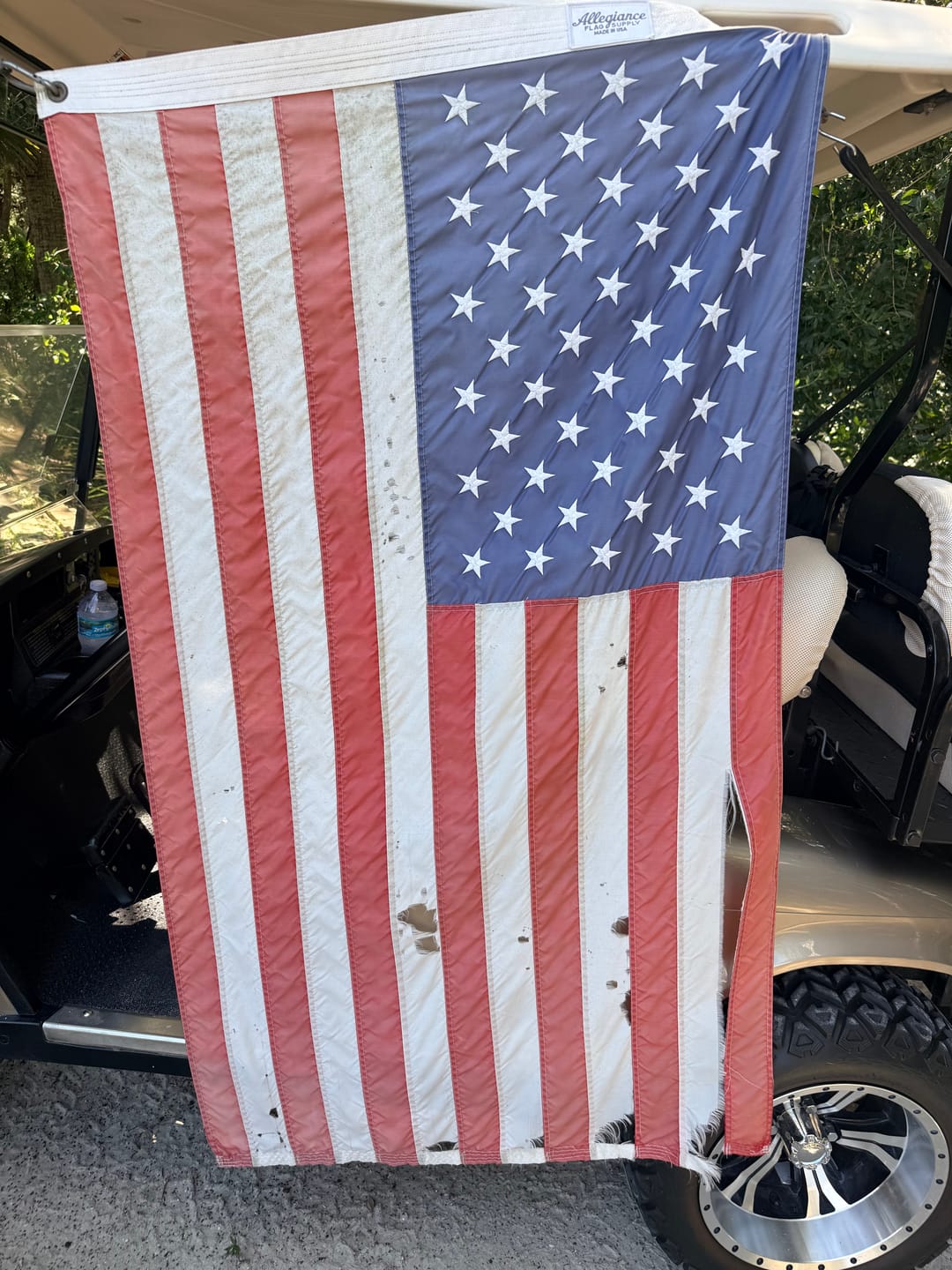 Customer photo review of 16" x 24" American Flag