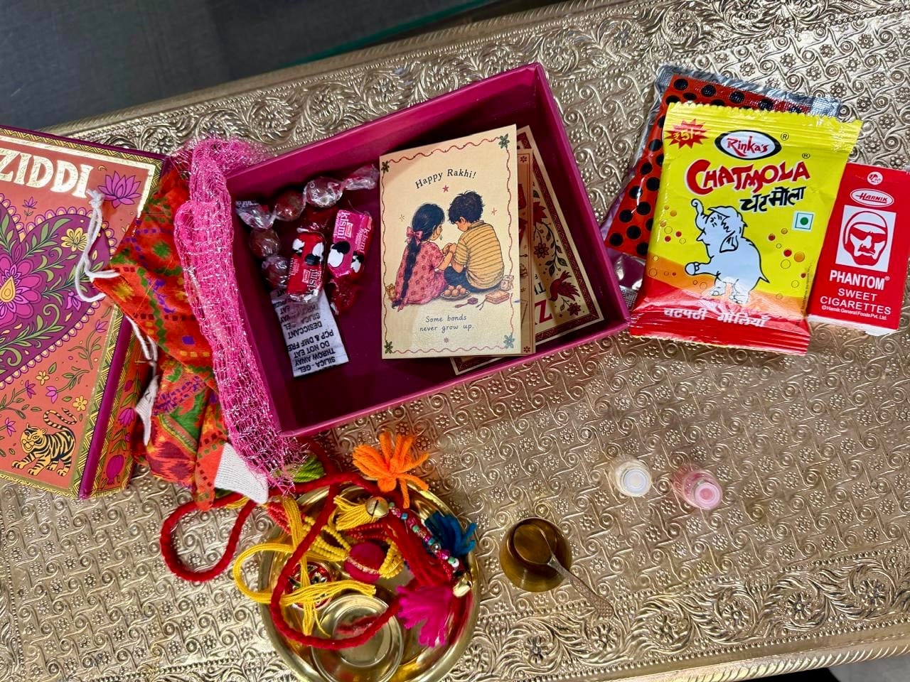 Customer photo review of Bubbly Rakhi - Set of two