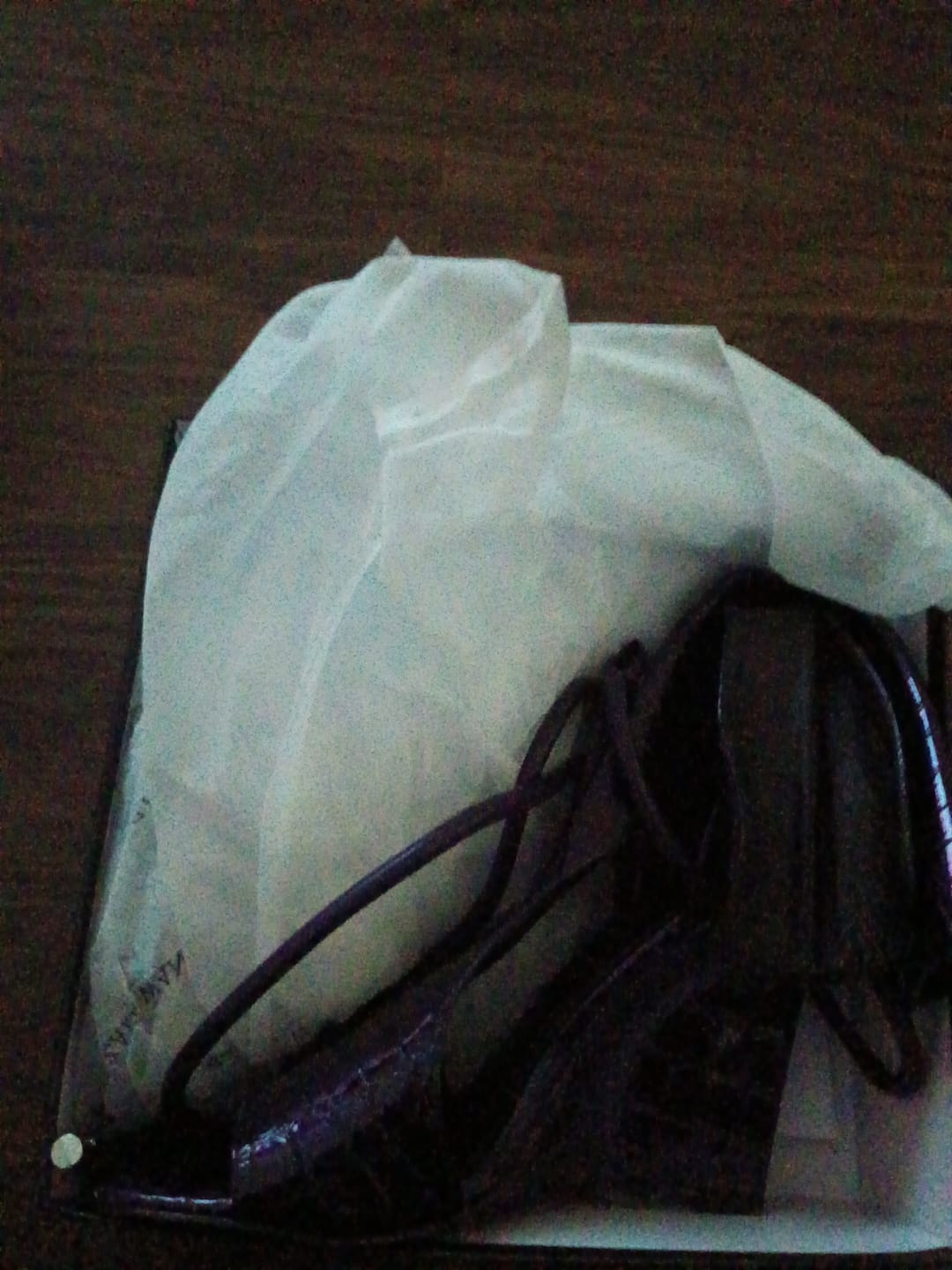 Customer photo review of DOUMA-PURPLECROC WRAP-AROUND WEDGE SANDAL BOOTIE