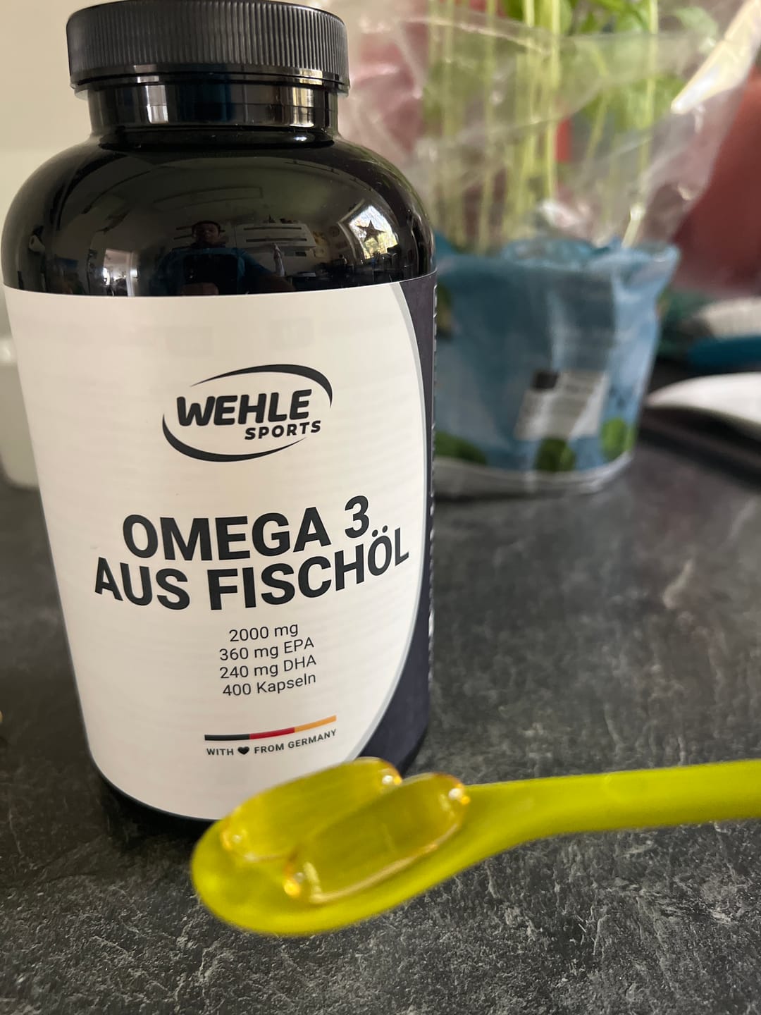 Customer photo review of Omega 3 Kapseln hochdosiert – 400 Kapseln