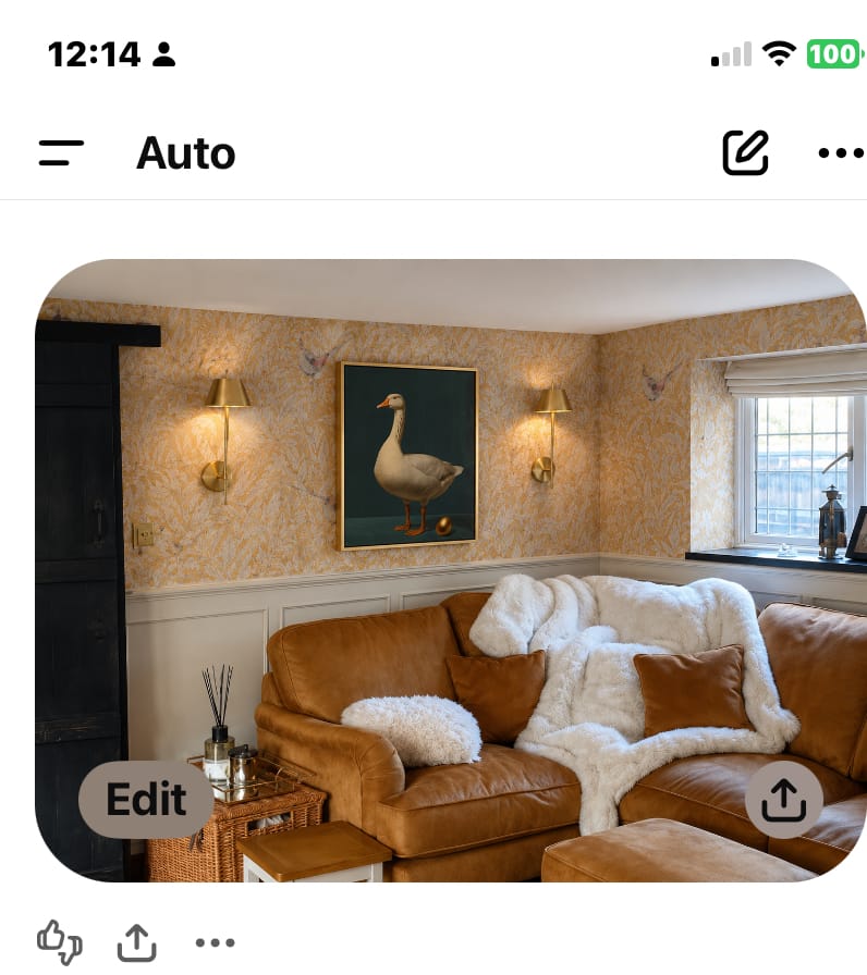 Customer photo review of Goose and Golden Egg Print