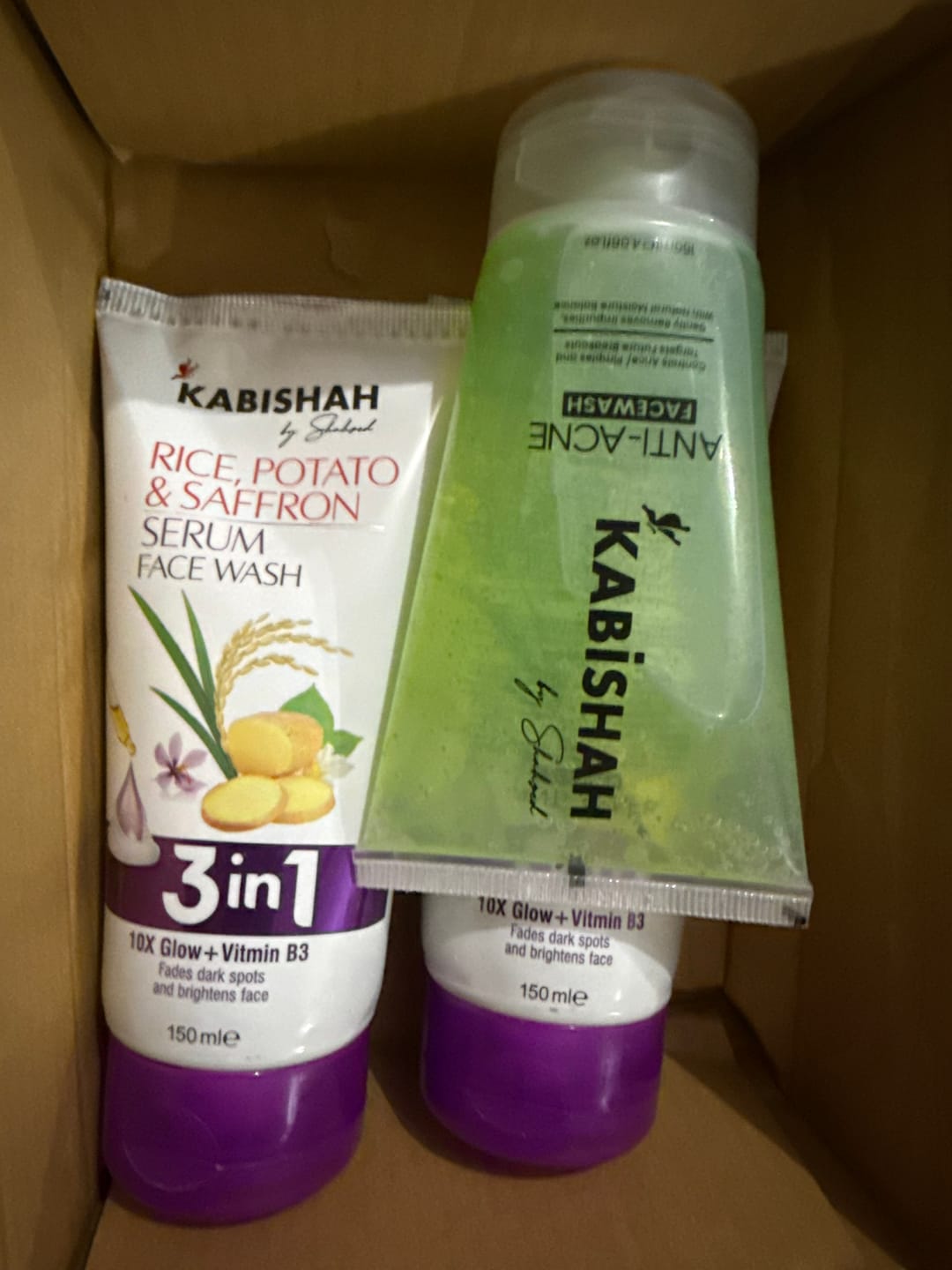 Customer photo review of Anti Wrinkle Facewash