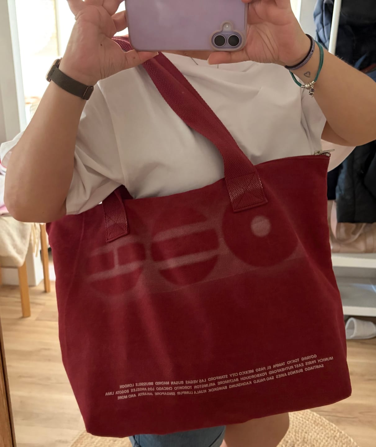 Customer photo review of [2ND PRE-ORDER] BTS - ARIRANG WORLD TOUR OFFICIAL MD FABRIC BAG