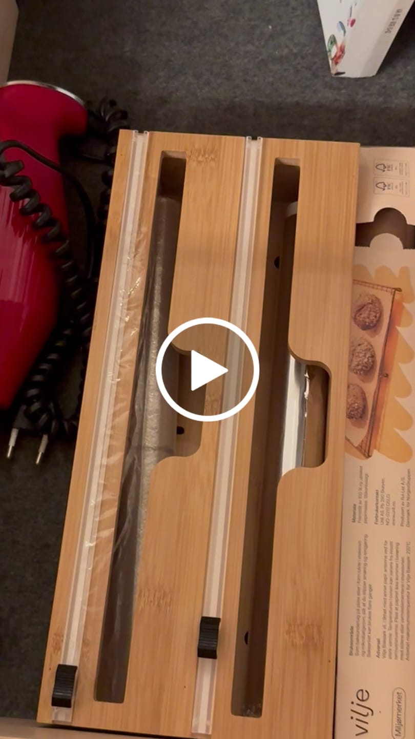 Customer video review of Foliedispenser, bambus
