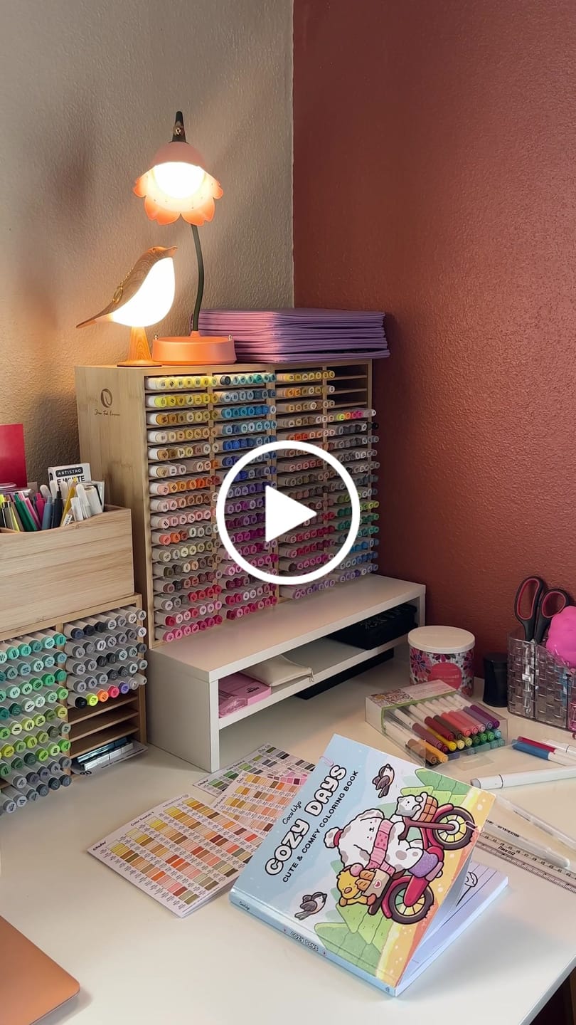 Customer video review of Ohuhu Bamboo Marker Organizer